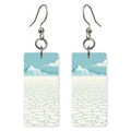Salt Flats Text Utah — She's Choosing earrings, shown as a pair