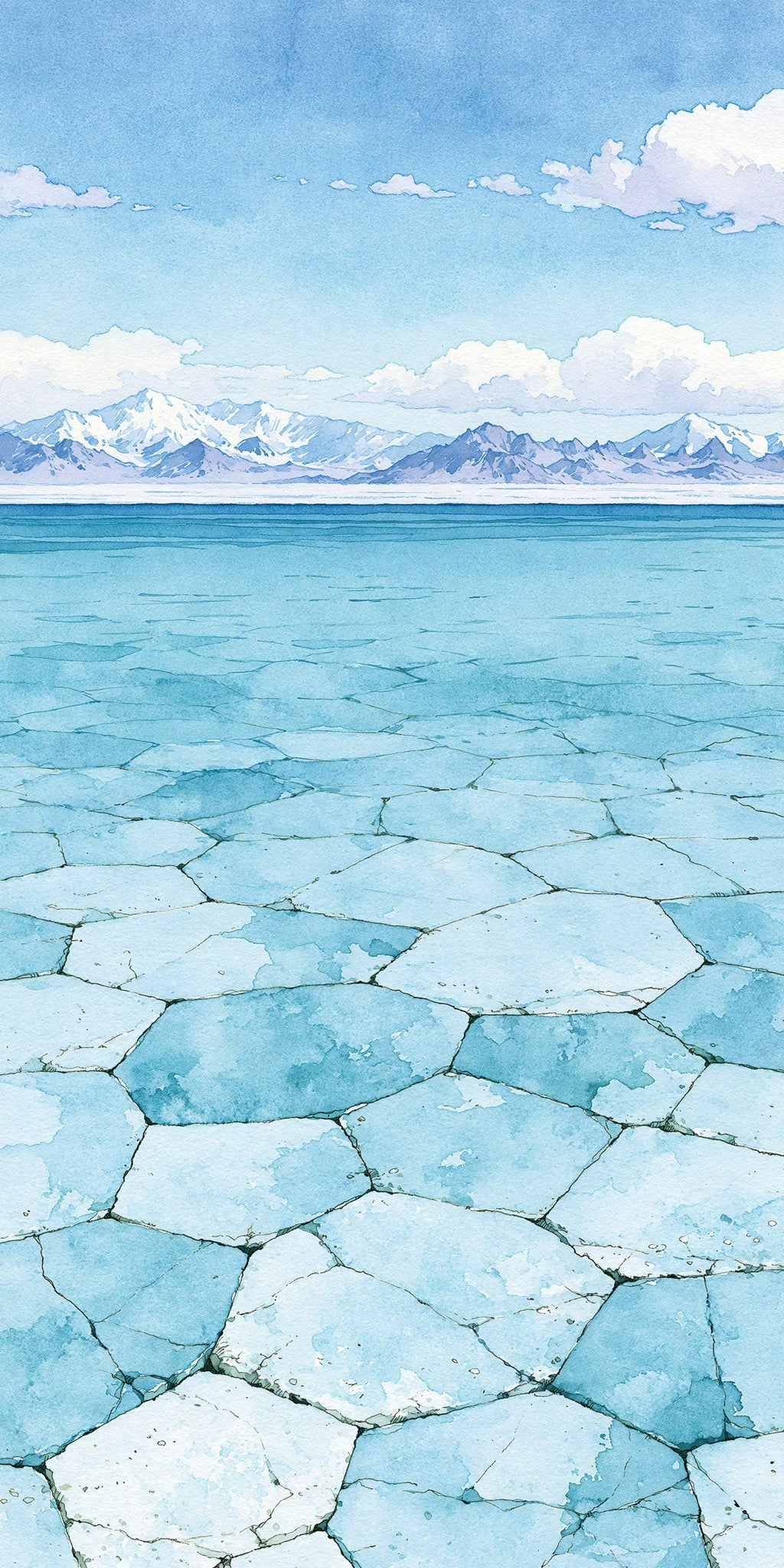 Salt Polygon Texture Close-up — full design art