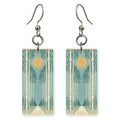 Aspen Pass Text Midway — She's Choosing earrings, shown as a pair