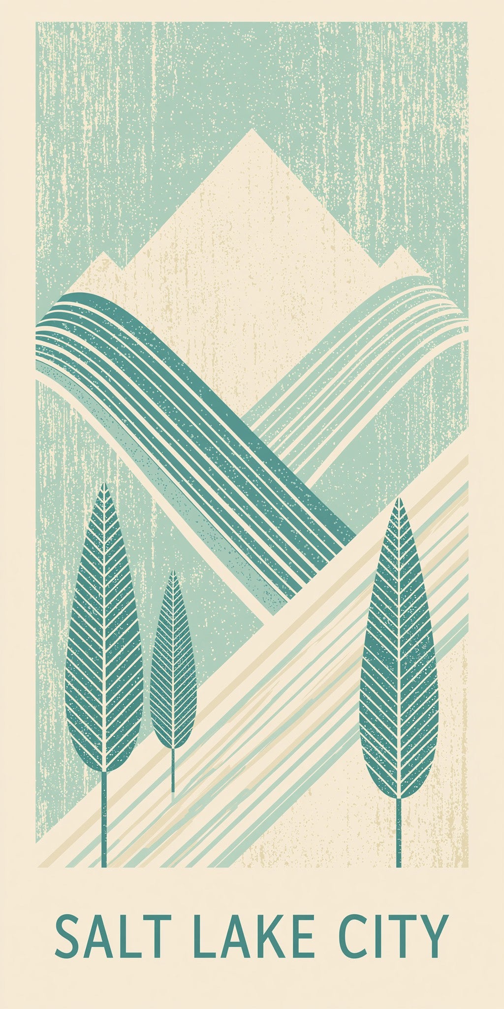 Ski Runs Text Salt — full design art