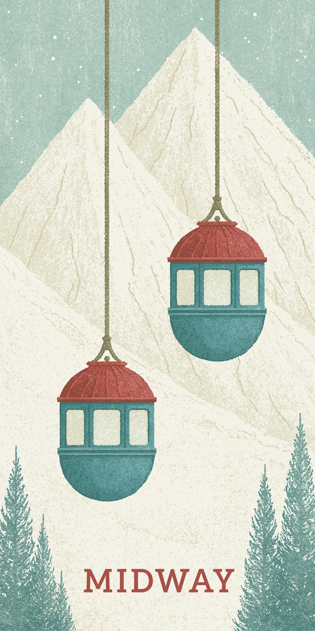 Aspen Pass Text Midway — full design art
