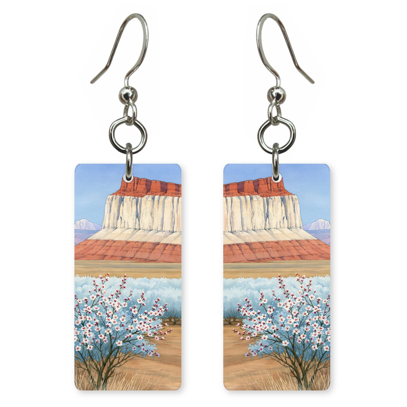 Capitol Reef Waterpocket Fold — She's Choosing earrings, shown as a pair