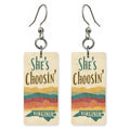 Ridge Sunset — She's Choosing earrings, shown as a pair