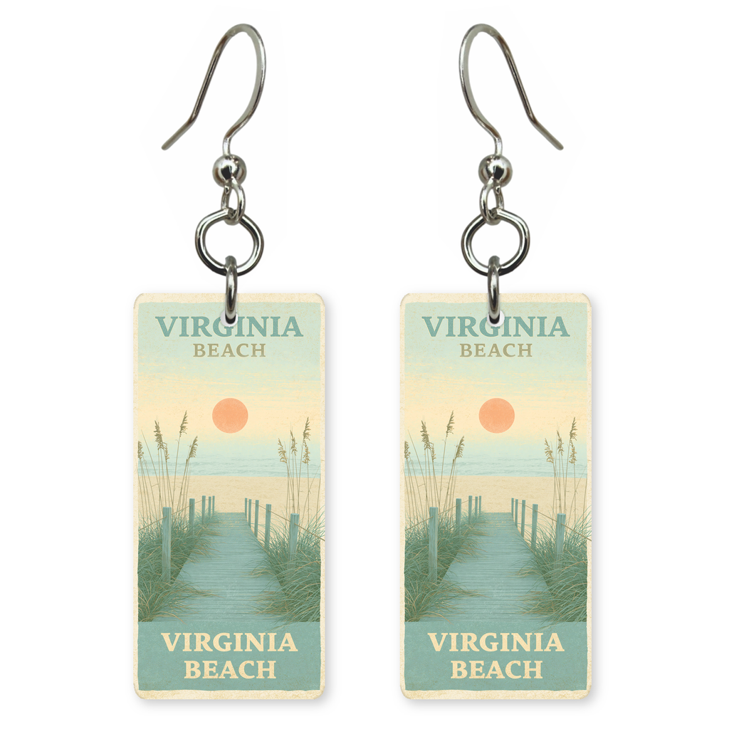 She's Choosing Virginia Earrings | Virginia Beach Boardwalk