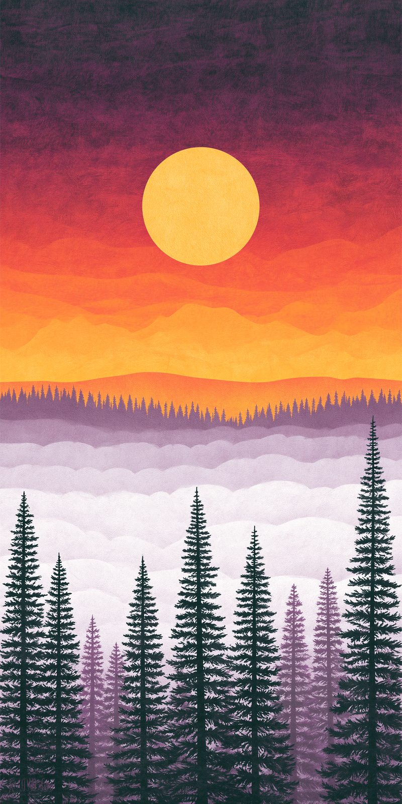 She's Choosing Virginia Earrings | Mountain Sunset Pines
