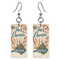 Autumn Silhouette — She's Choosing earrings, shown as a pair