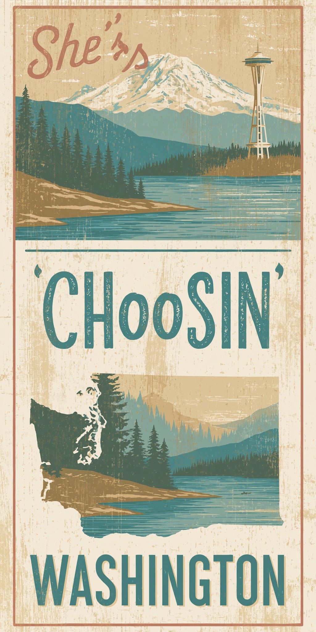 Rainier Poster — full design art