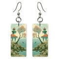 Lime Kiln Lighthouse Rocky — She's Choosing earrings, shown as a pair