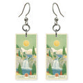 Mesa Falls Canyon Text — She's Choosing earrings, shown as a pair