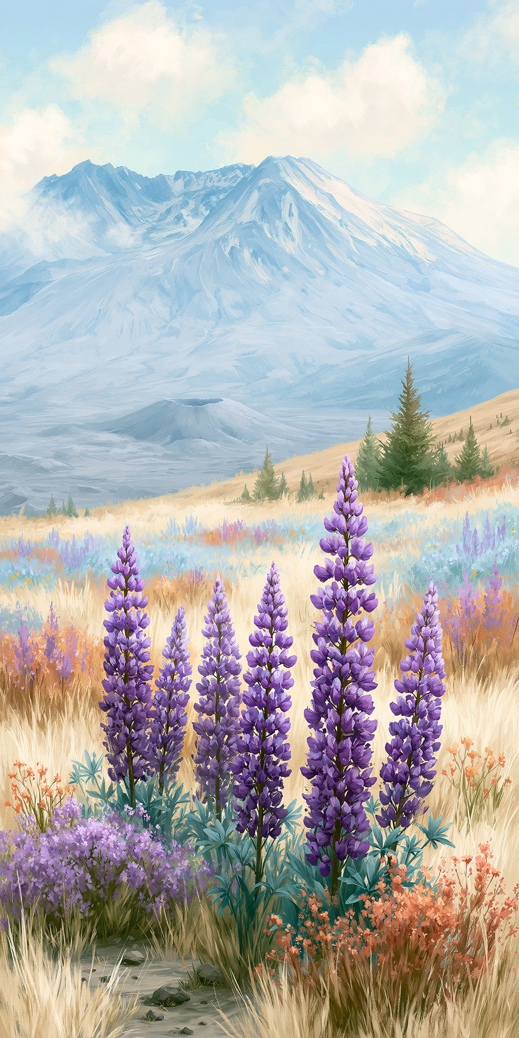 Mount Helens Crater — full design art