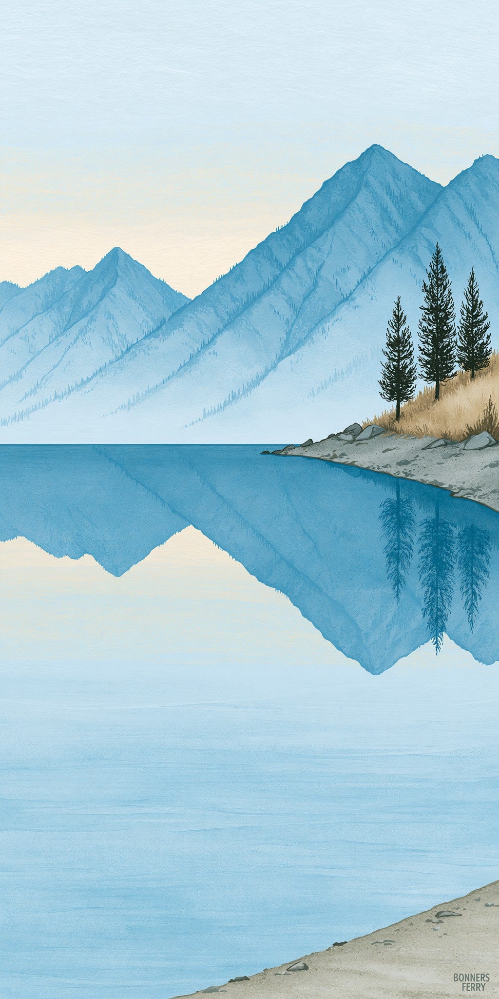 Selkirk Peaks Cedar Shore — full design art