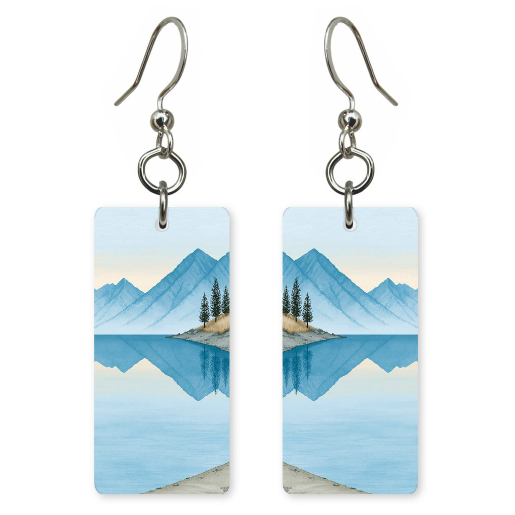Selkirk Peaks Cedar Shore — She's Choosing earrings, shown as a pair