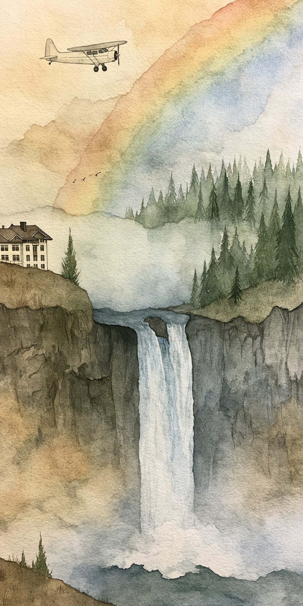 Snoqualmie Falls Thundering — full design art