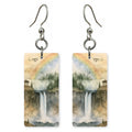 Snoqualmie Falls Thundering — She's Choosing earrings, shown as a pair