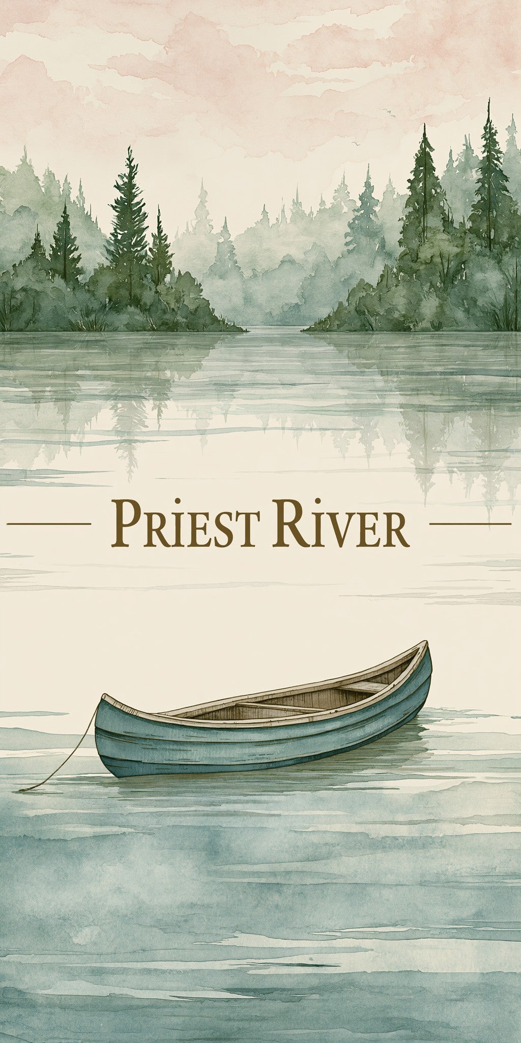 Still Morning Lake Text — full design art