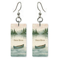 Still Morning Lake Text — She's Choosing earrings, shown as a pair