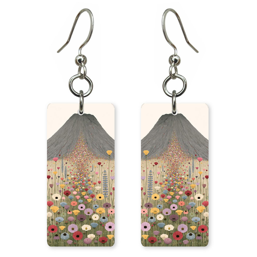 Mountain Regrowing Itself — She's Choosing earrings, shown as a pair