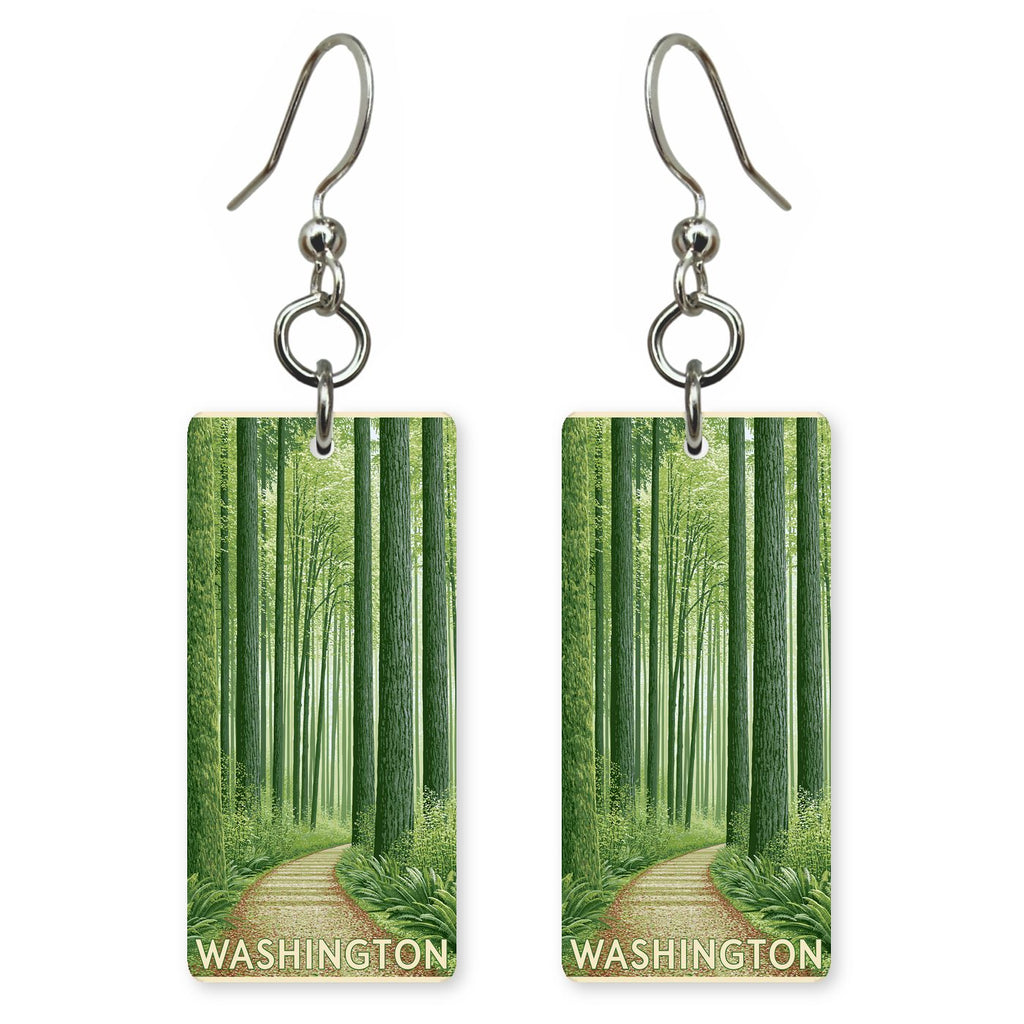 Hall Mosses Text Washington — She's Choosing earrings, shown as a pair