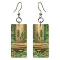 Hoh Rainforest Nurse Log — She's Choosing earrings, shown as a pair