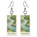 Lake Forested Bays Text — She's Choosing earrings, shown as a pair
