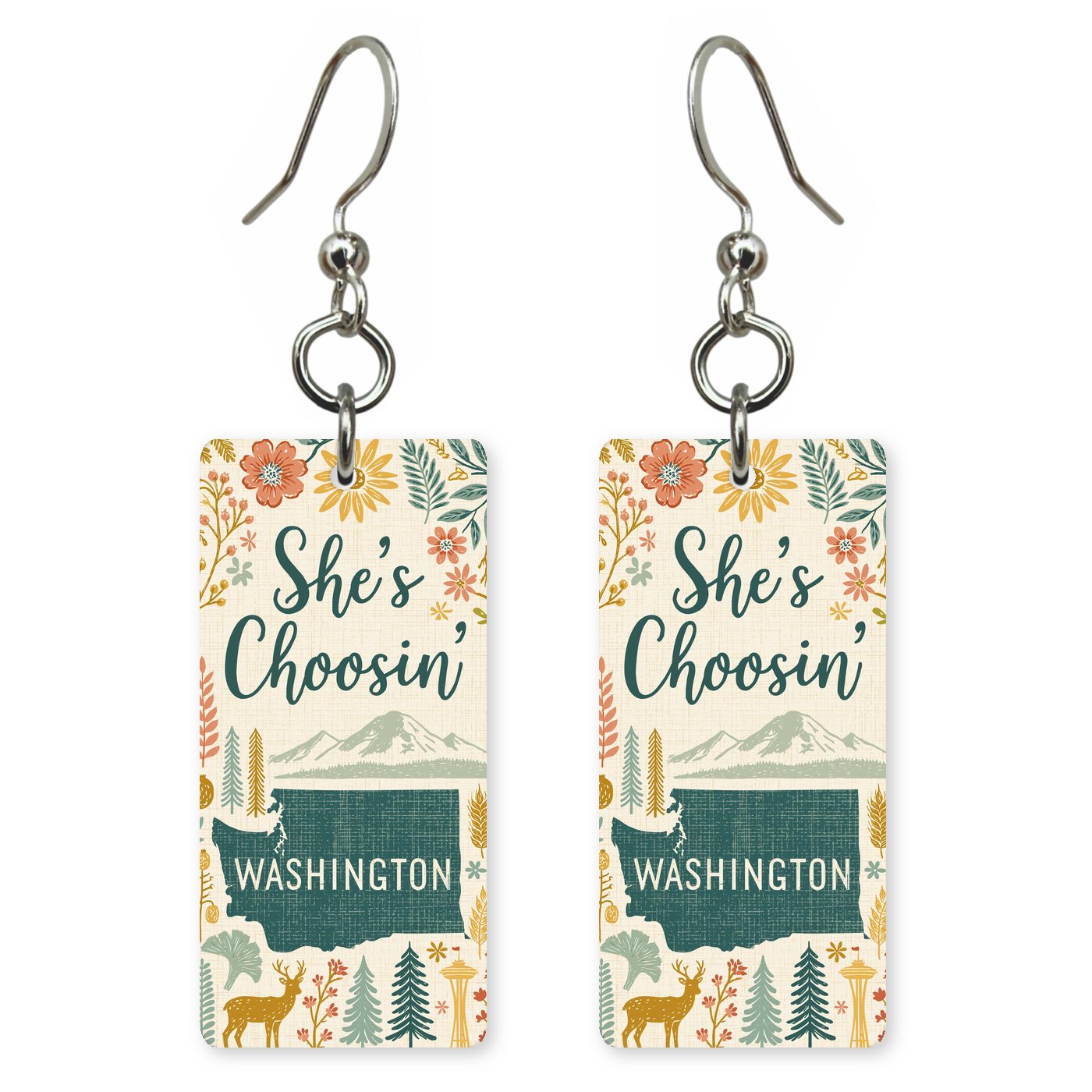 Icons Cream — She's Choosing earrings, shown as a pair