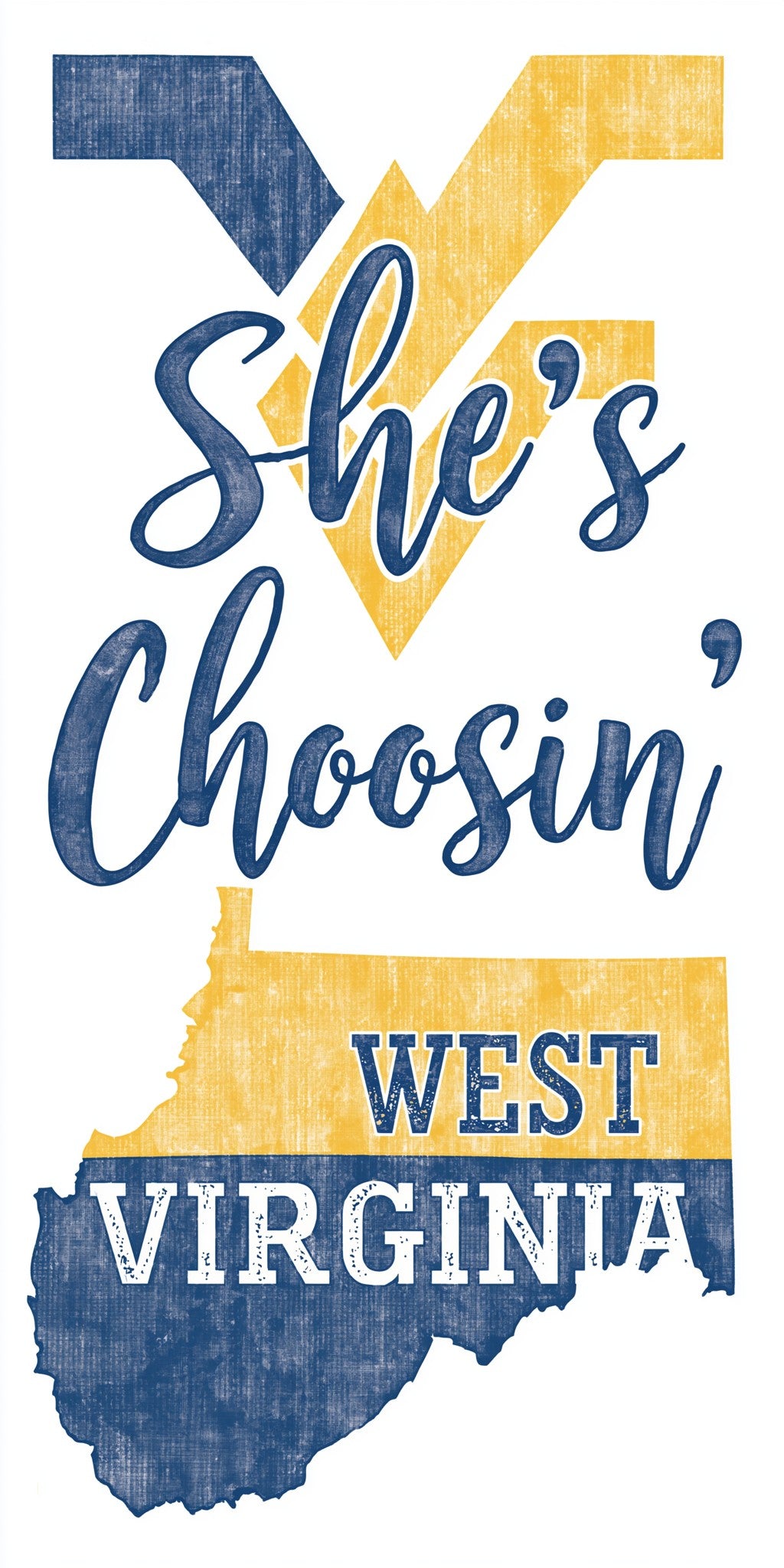Gold Blue Letters — full design art