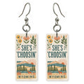 Sunrise Peaks — She's Choosing earrings, shown as a pair