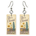 Wildflowers — She's Choosing earrings, shown as a pair