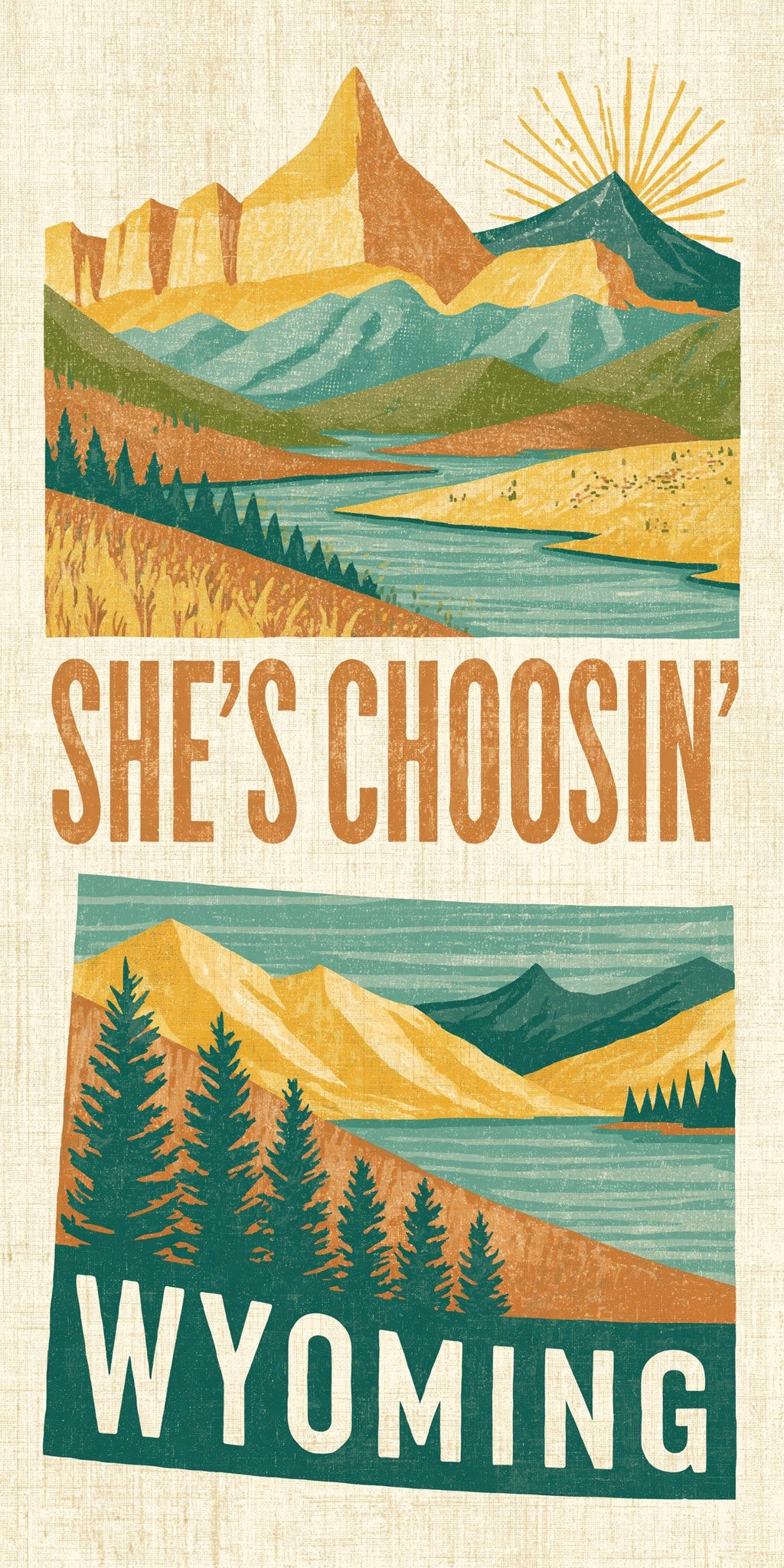 Golden Valley Poster — full design art