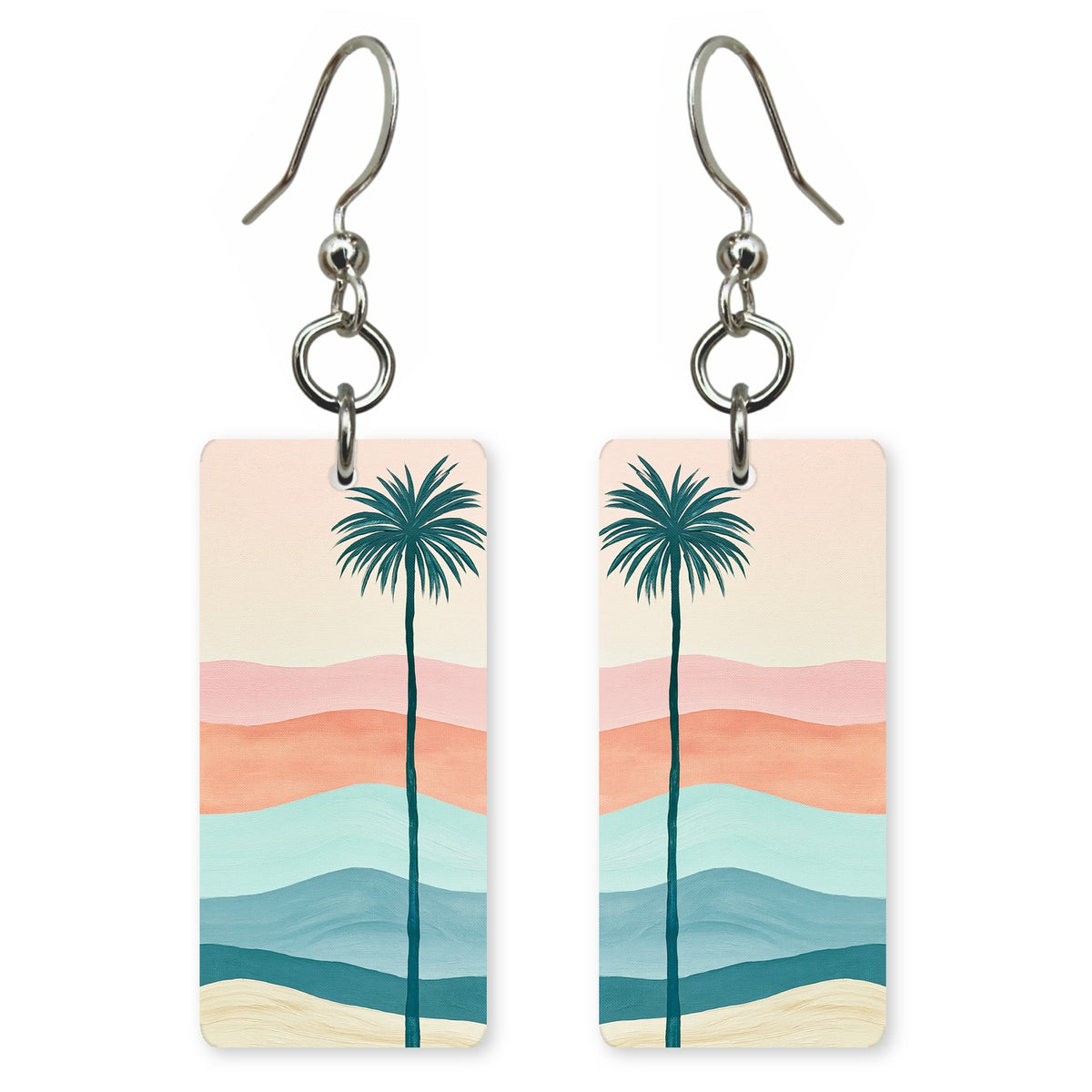 She's Choosing California | Eco Earrings | Solo Palm at Dusk | SC5A1