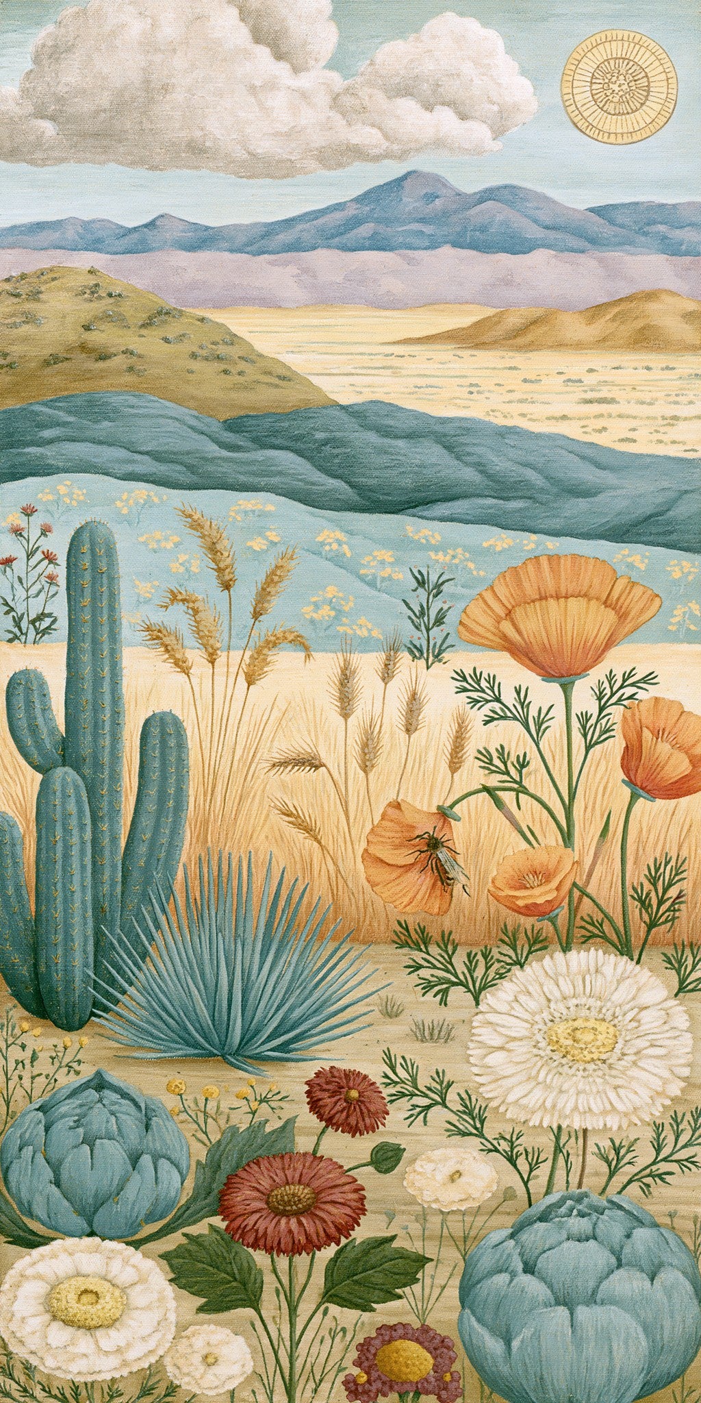 Desert Bloom Hills — full design art