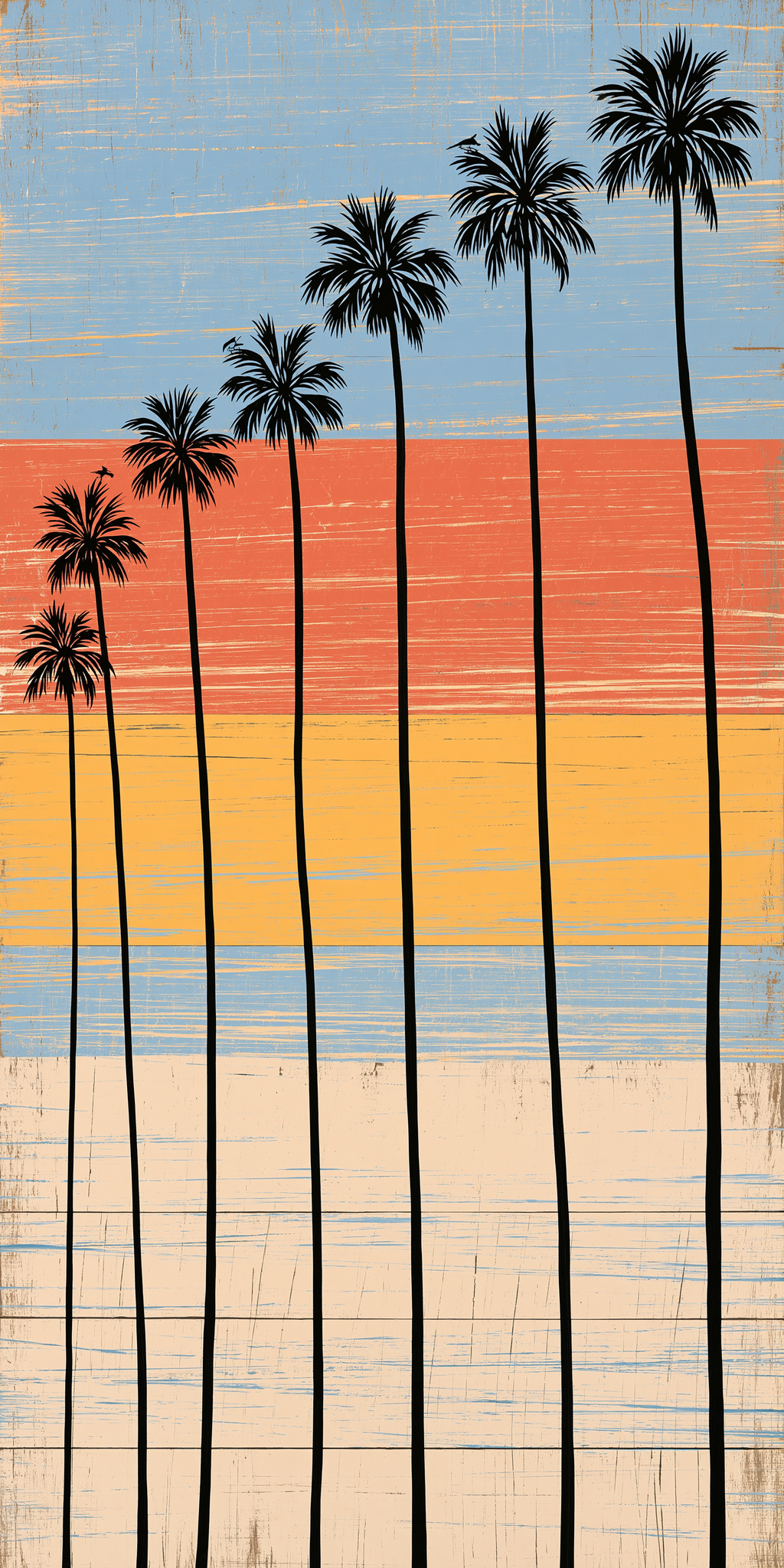 She's Choosing California Earrings | Sunset Palm Row | SC5B11