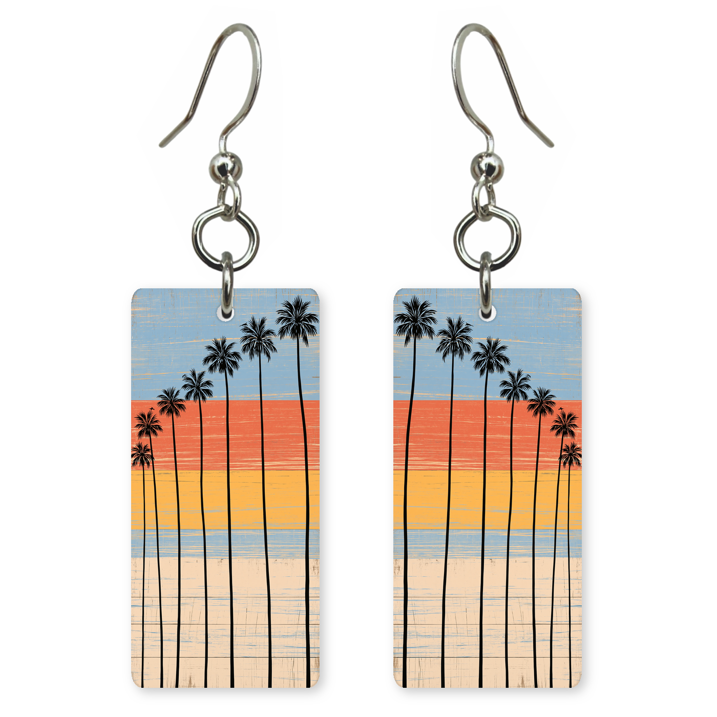 She's Choosing California Earrings | Sunset Palm Row | SC5B11