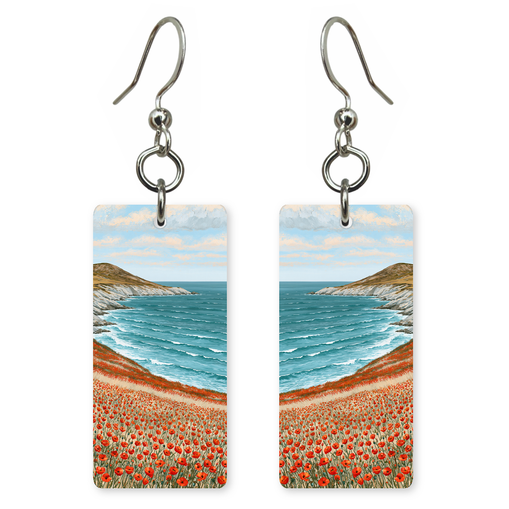 She's Choosing California Earrings | Poppy Bluff Coast | SC5B13