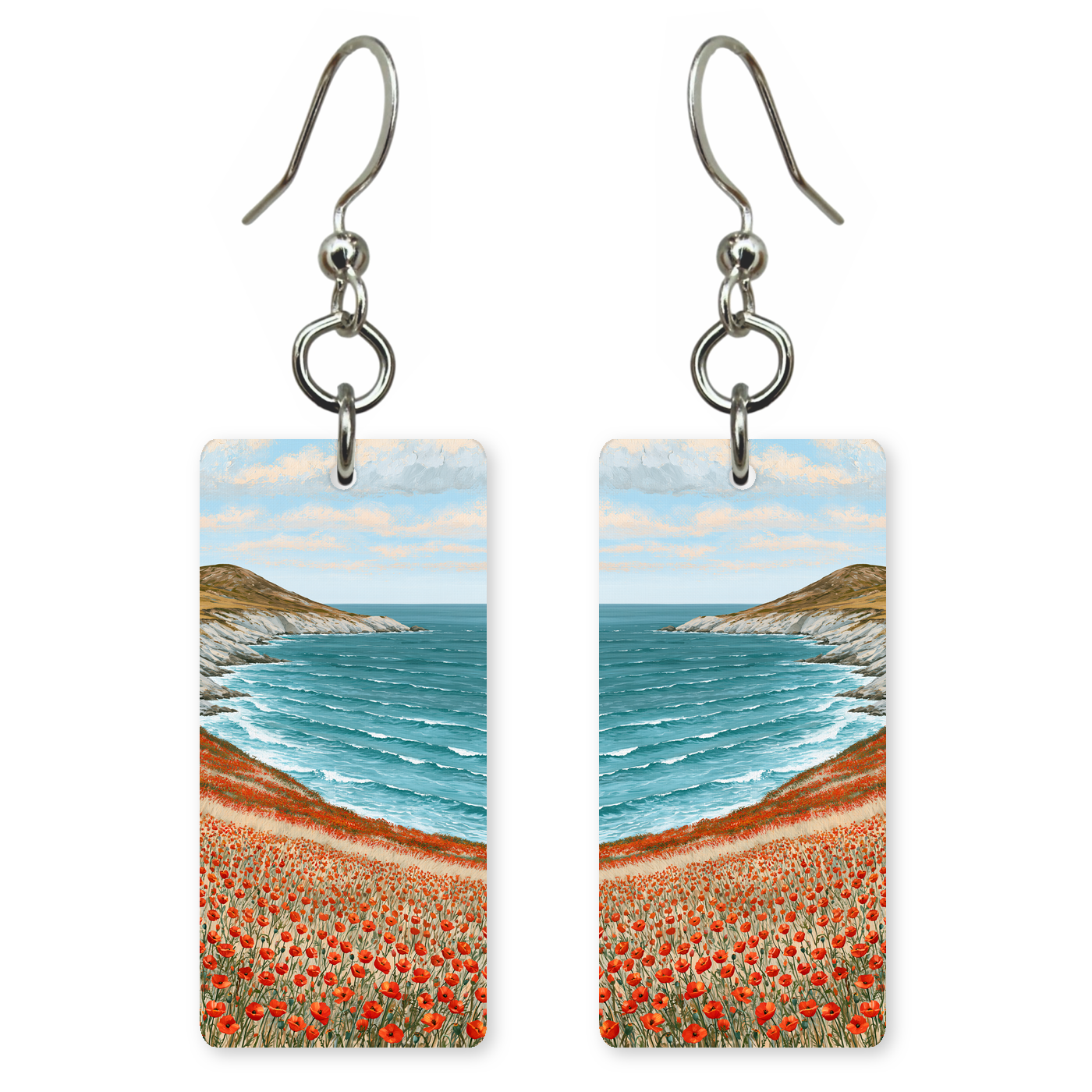 She's Choosing California Earrings | Poppy Bluff Coast | SC5B13