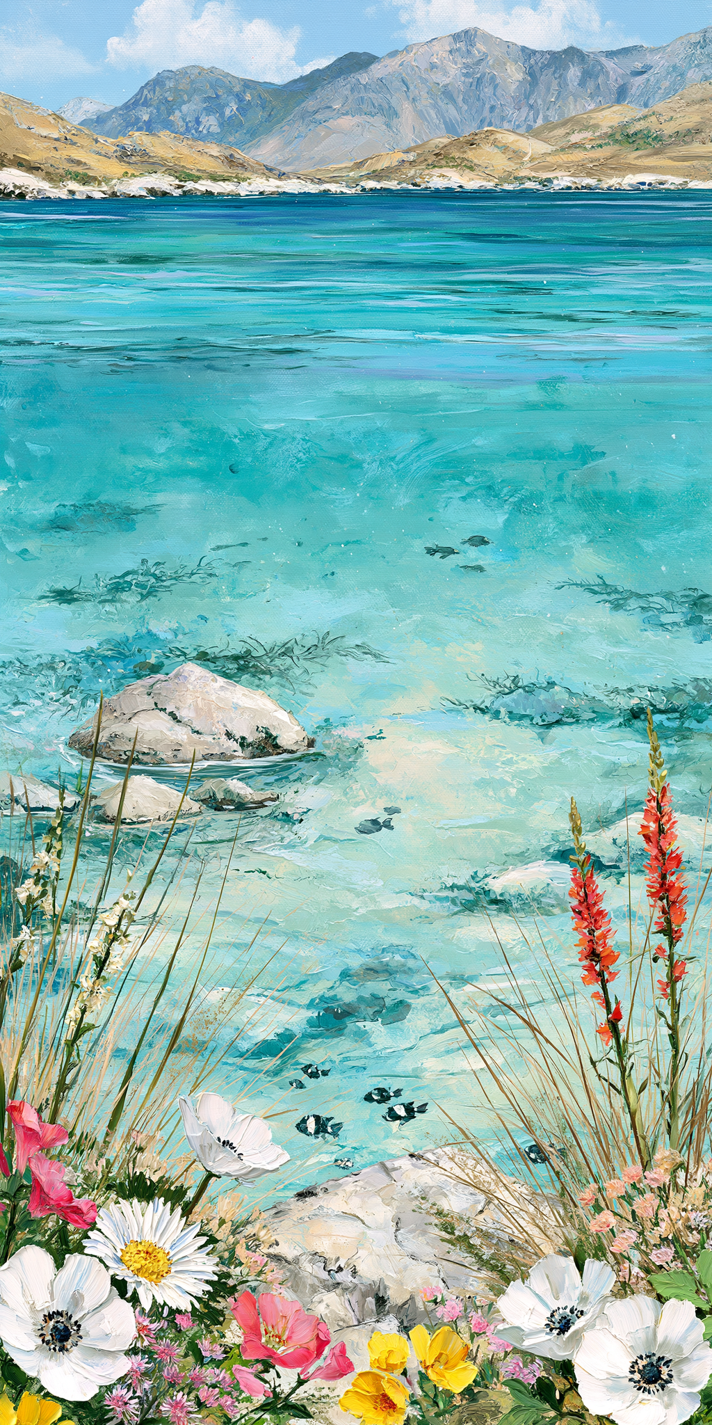 She's Choosing California Earrings | Tidepool Wildflowers | SC5B16