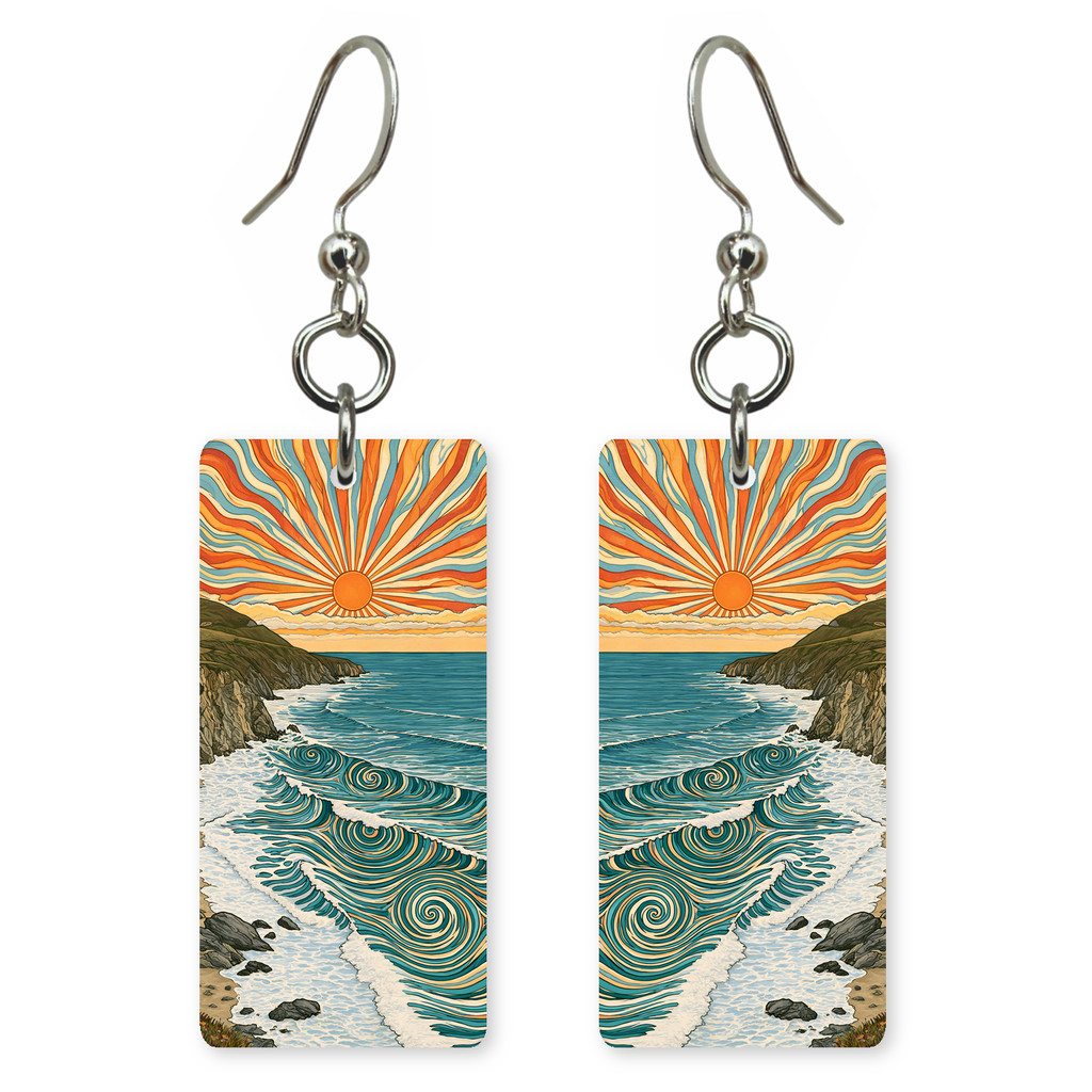 She's Choosing California Earrings | Sunburst Swirl Coast | SC5B17