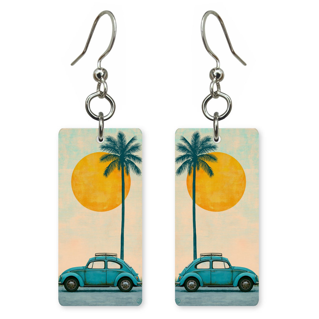 She's Choosing California | Eco Earrings | Beetle & Palm Sun | SC5B1