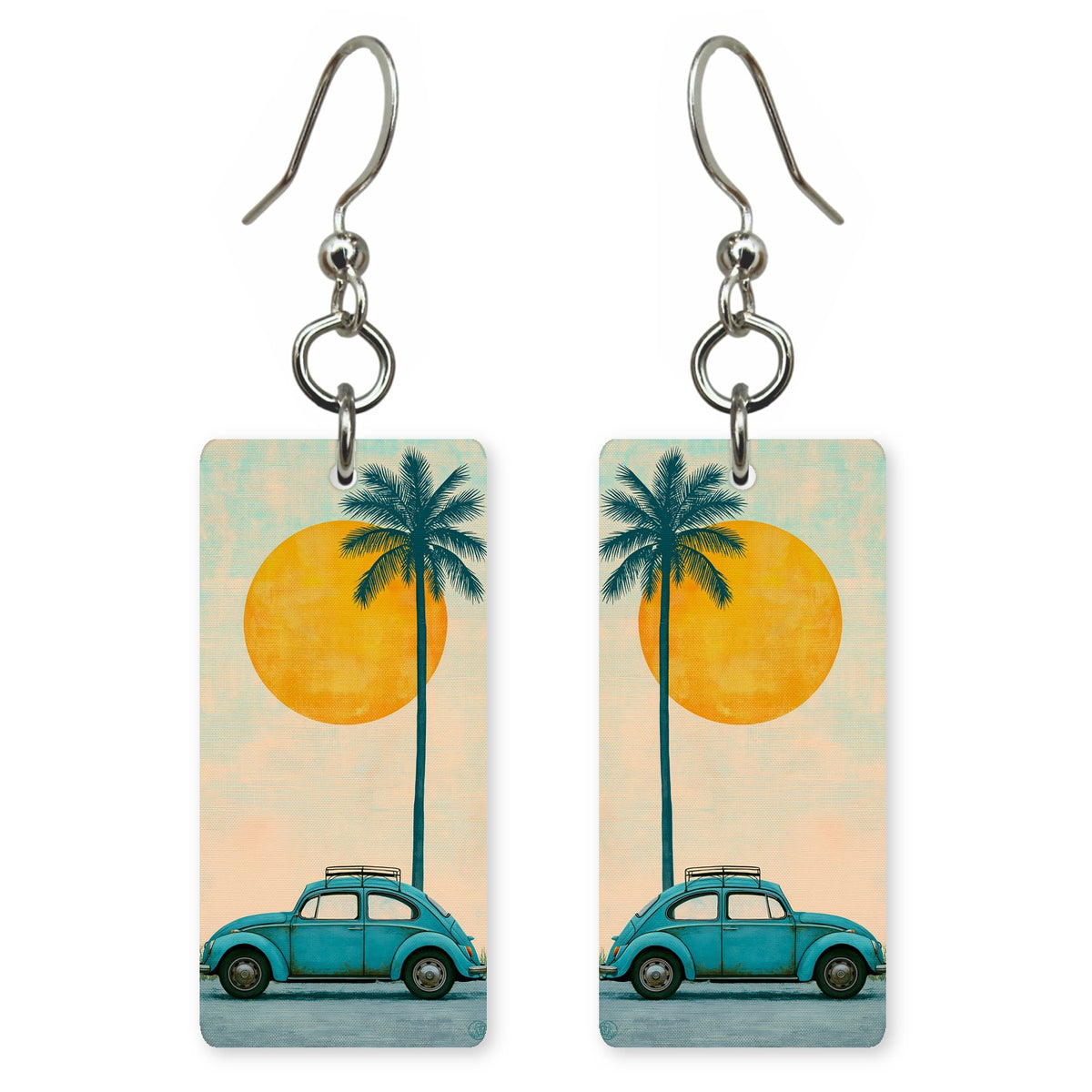 She's Choosing California | Eco Earrings | Beetle & Palm Sun | SC5B1