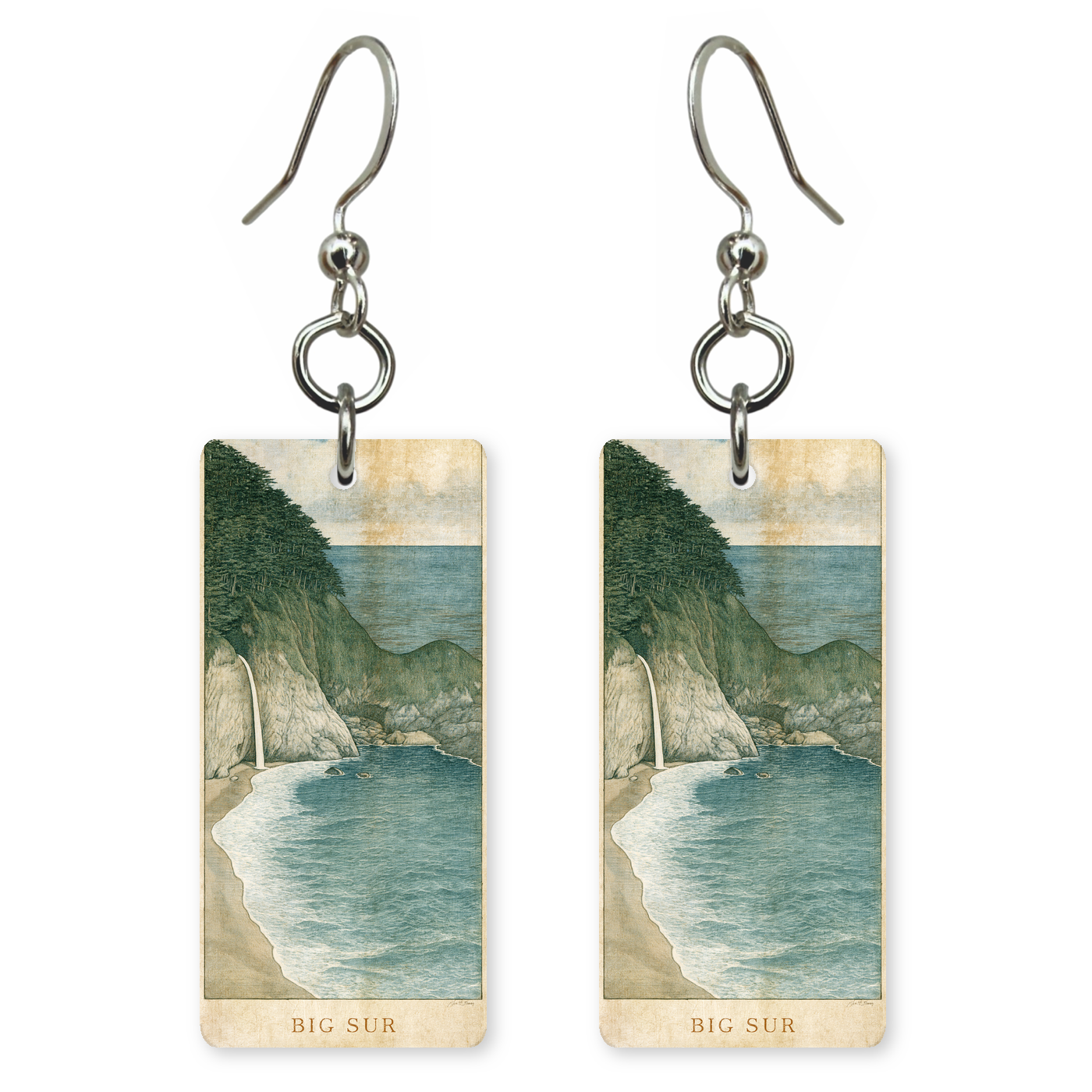 She's Choosing California Earrings | Big Sur Falls Vintage | SC5B22