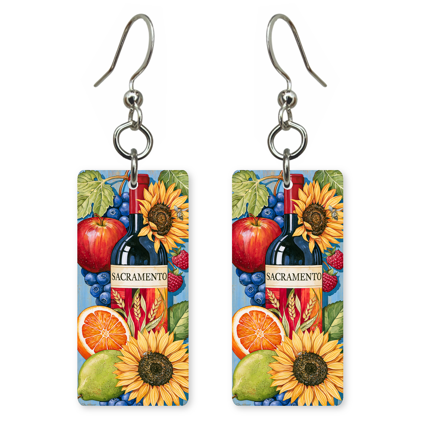 She's Choosing California Earrings | Sacramento Harvest Wine | SC5B25