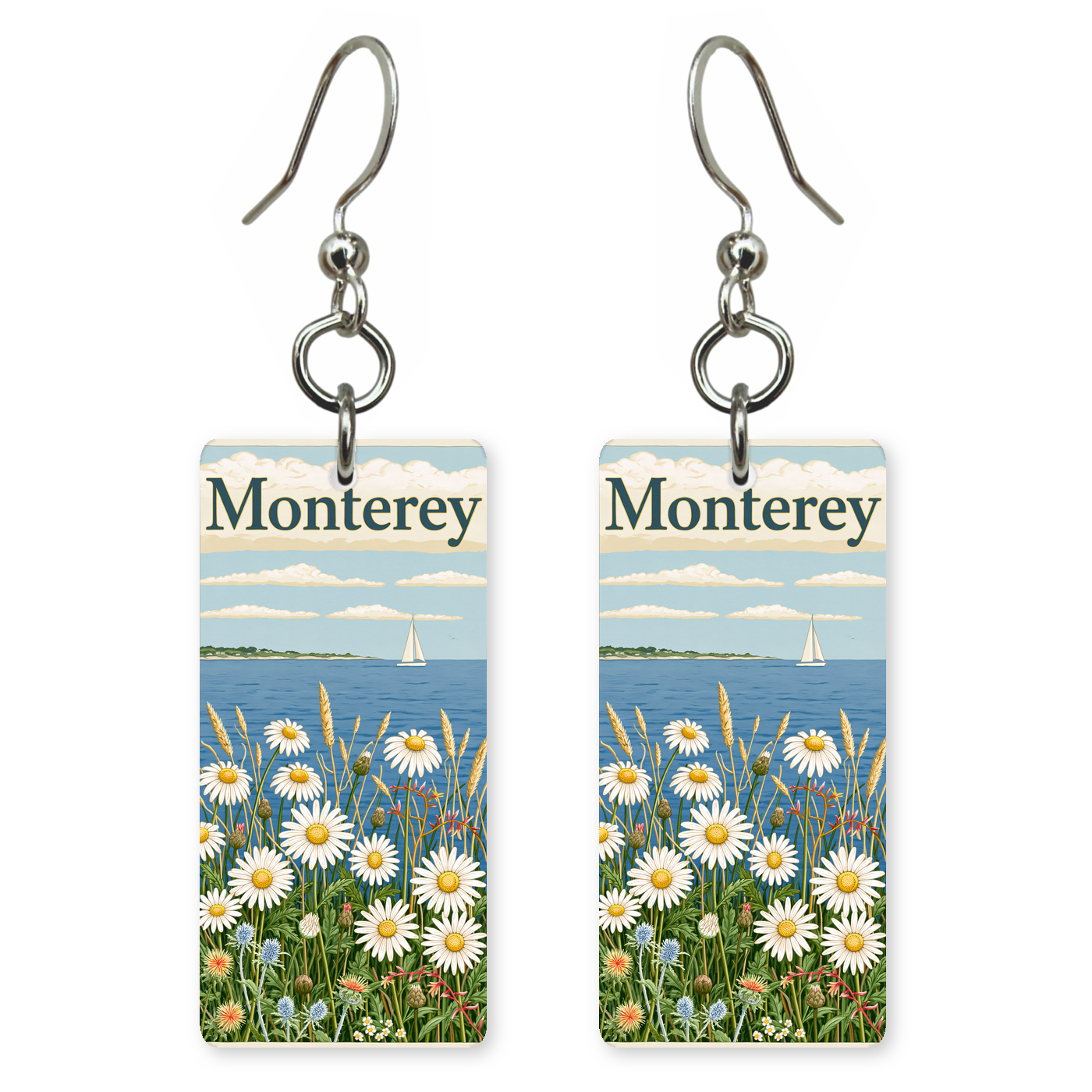 She's Choosing California Earrings | Monterey Daisy Bay | SC5B29