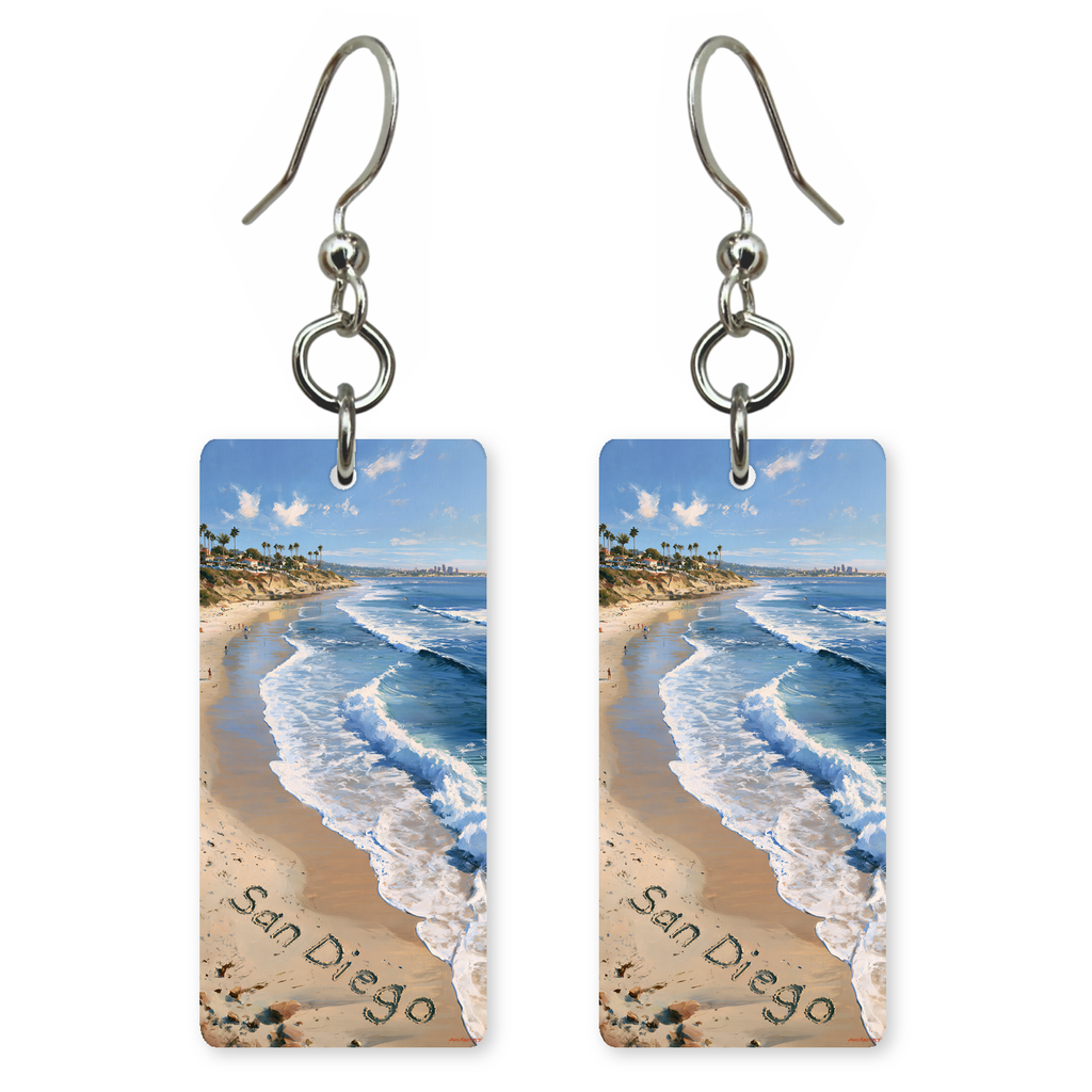 She's Choosing California Earrings | San Diego Sand Script