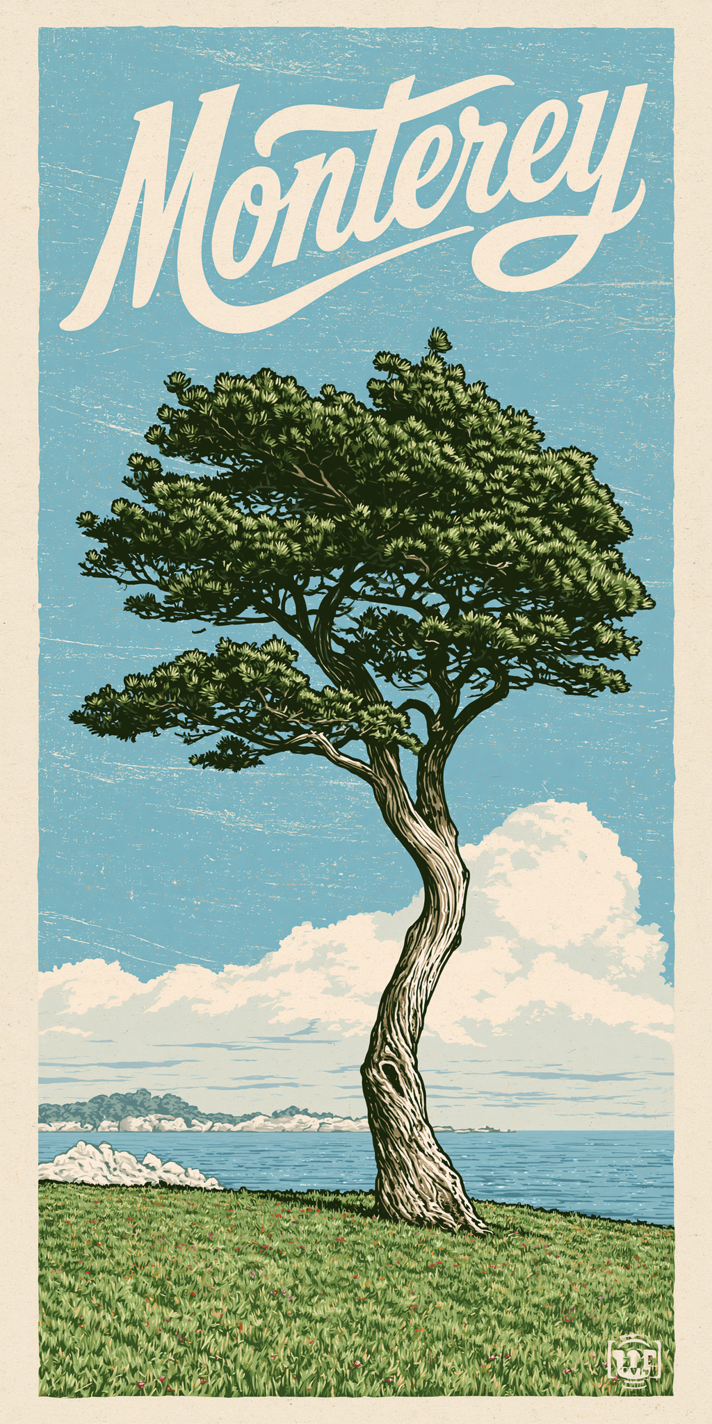 She's Choosing California Earrings | Monterey Tree Script | SC5B30
