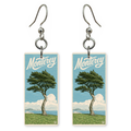 She's Choosing California Earrings | Monterey Tree Script | SC5B30