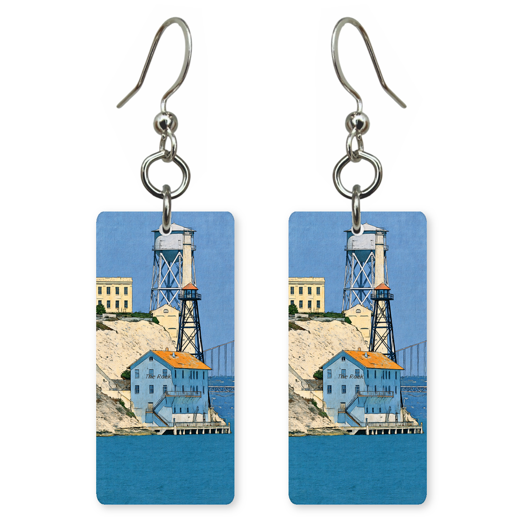 She's Choosing California Earrings | Alcatraz Water Tower | SC5B38