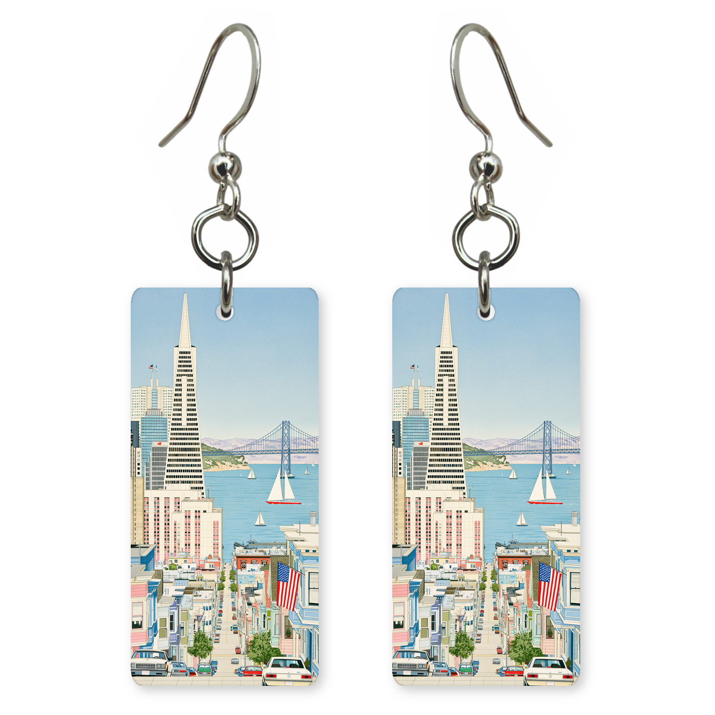 She's Choosing California Earrings | San Francisco Streets | SC5B41