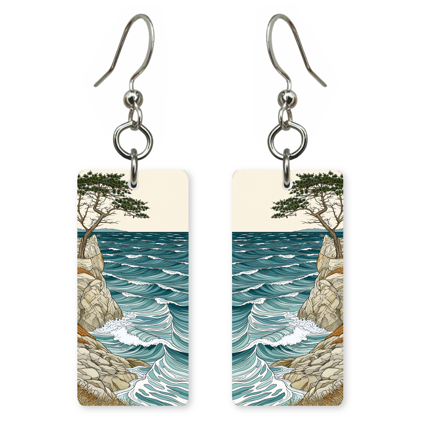 She's Choosing California Earrings | Cypress Cliff Surf | SC5B43