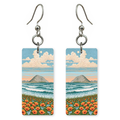 She's Choosing California Earrings | Morro Rock Poppies | SC5B45