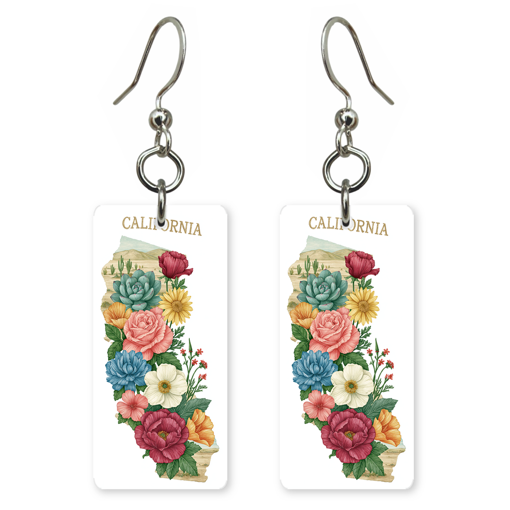 She's Choosing California Earrings | California Bloom Map | SC5B47